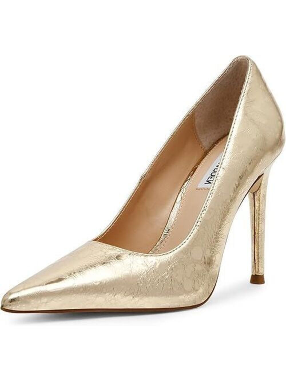 Steve Madden Reya Pointed Toe Pumps - Gold Metallic W(7.5) Retail $110